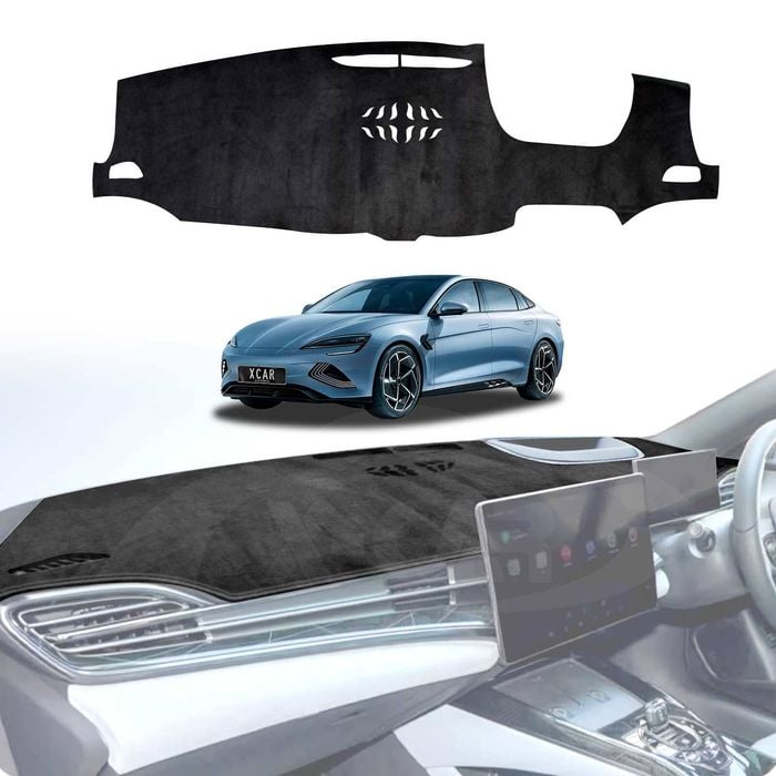 Luxury 3D Dash Mat Pad Cover Non-Slip for BYD Seal 2023-Onwards Microfiber Leather