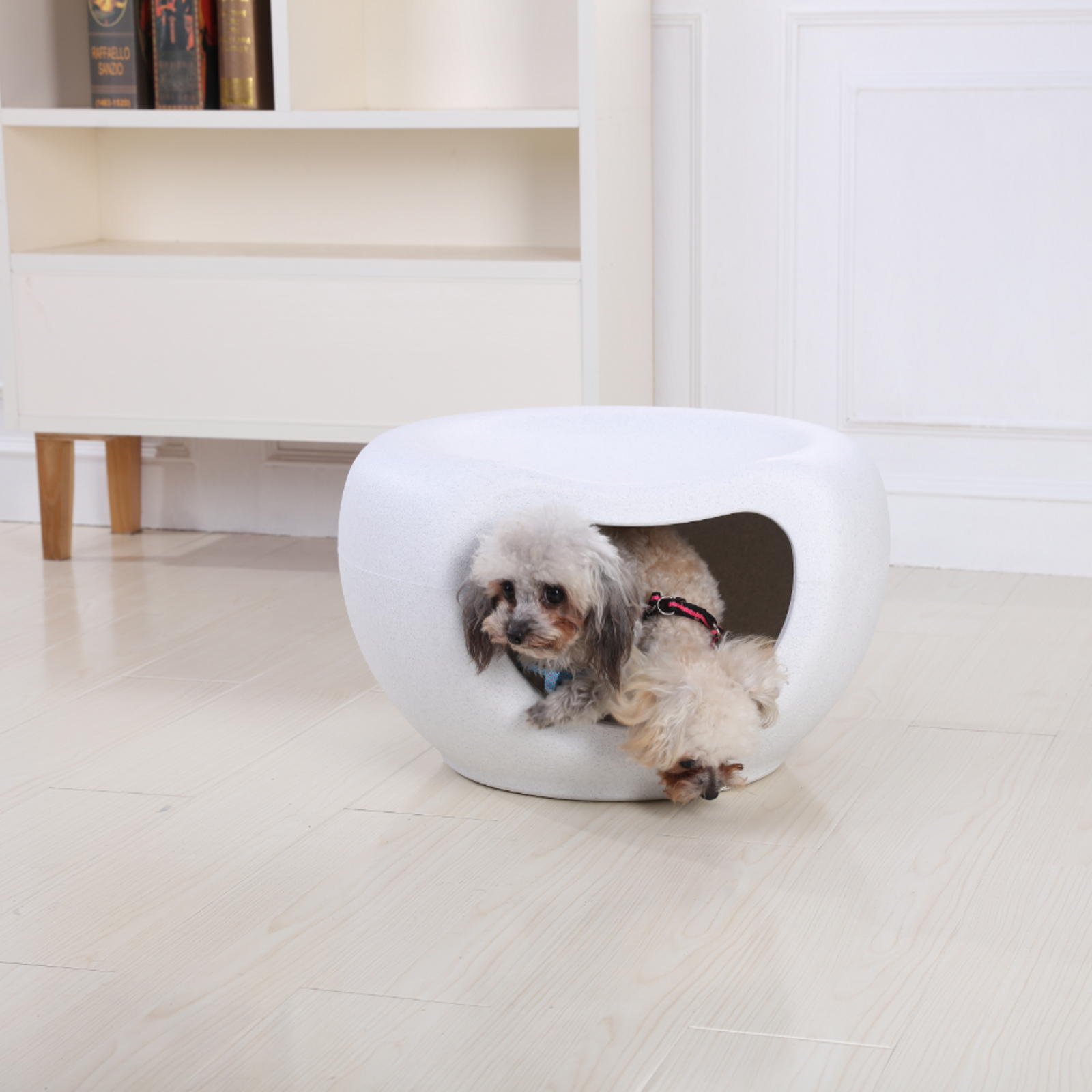 YES4PETS Cat Kitten Bed Cave Small Dog House Kennel Plastic Pet Pod Bedding Igloo White Bunnings Australia