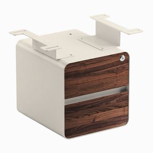 Desky Minimal Under Desk Cabinet Wheat Frame