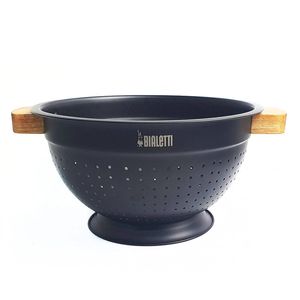 Bialetti St. Clare Colander Non Stick Coated Stainless Steel Serveware Black