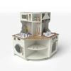 Costway Play Kitchen Corner Kitchen Playset Pretend Play Toy Cooking Set