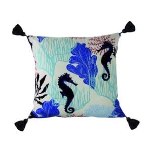 Maine & Crawford Humphrey 45x45cm Sea Life Tassel Cushion Pillow Sofa/Bed Decor