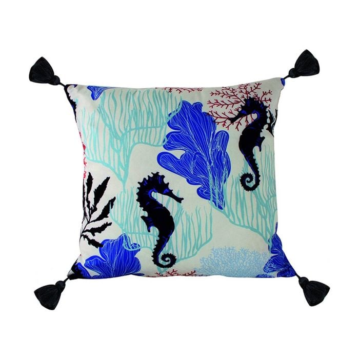 Maine & Crawford Humphrey 45x45cm Sea Life Tassel Cushion Pillow Sofa/Bed Decor