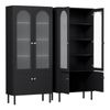 Artiss 2x Buffet Cabinet Sideboard Pantry 180cm Black