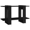 vidaXL Book Cabinet/Room Divider Black Storage Cabinet Bookcase Shelf Rack
