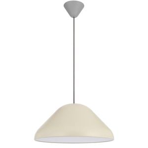 Telbix Hanami Modern Pendant Hanging Lamp Light Metal Plastic Beige Grey Satin