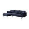 Modern Furniture AKEMI 3 Seater Sofa with Left Chaise - Blue