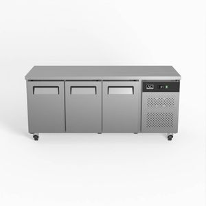 AG Three Door Commercial Worktop / Under Bench Fridge 700mm Depth GNX3100TN