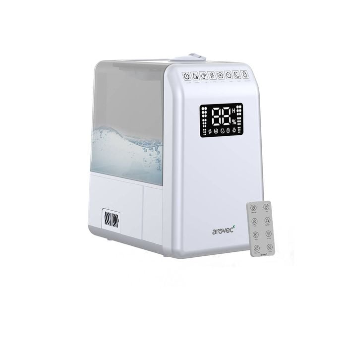 AROVEC Humidifier & Aroma Diffuser, 6L Cool & Warm Mist, 55 m² (White)