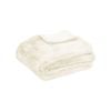 Tuscany Luxury Faux Sheep Wool Fur Throw Rug Ivory