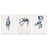 3pcs Classic Ink Anatomy Portrait Print 100% Australian Made 3 x 40x60cm (Metal Print)