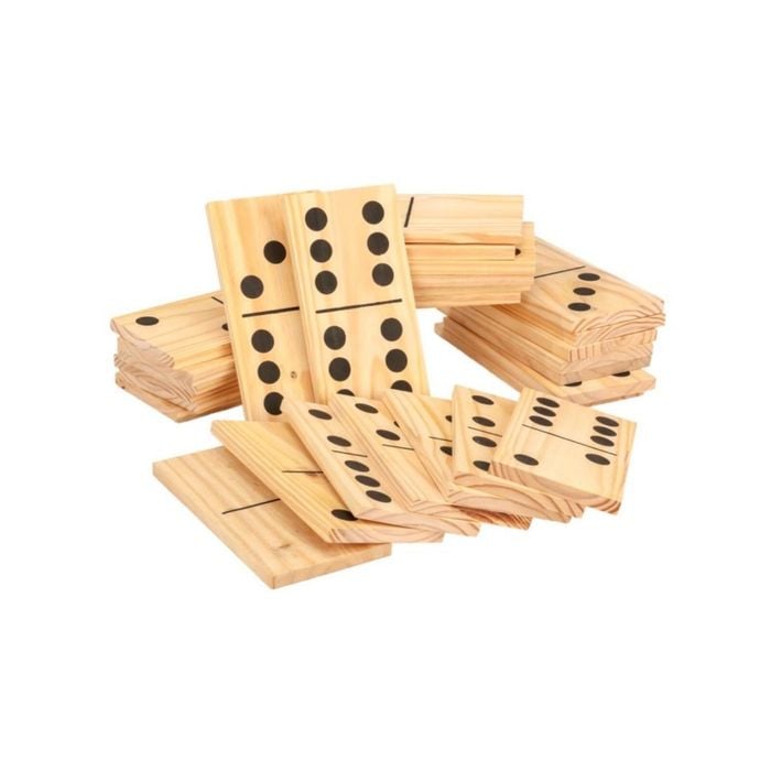 Giant Outdoor Dominoes Game Set with 28 Pieces 15cm