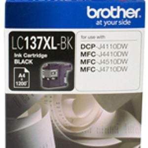 Brother LC-137XL Black Ink - 1200 Pages Compatible