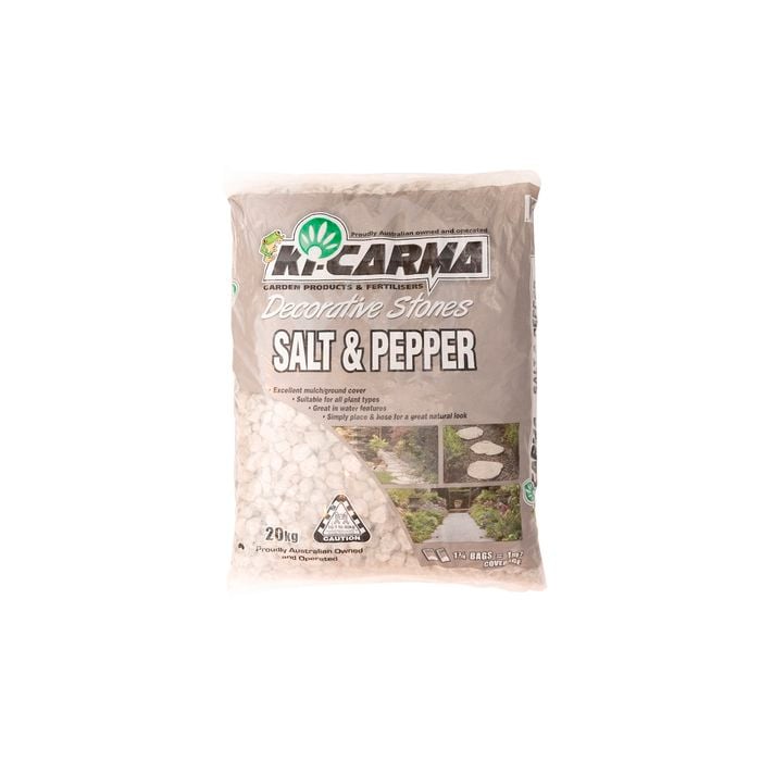 Ki-Carma 20kg 20mm Salt And Pepper Decorative Stones
