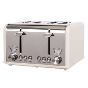 Davis & Waddell Newbury Vintage 4 Slice Toaster - Cream