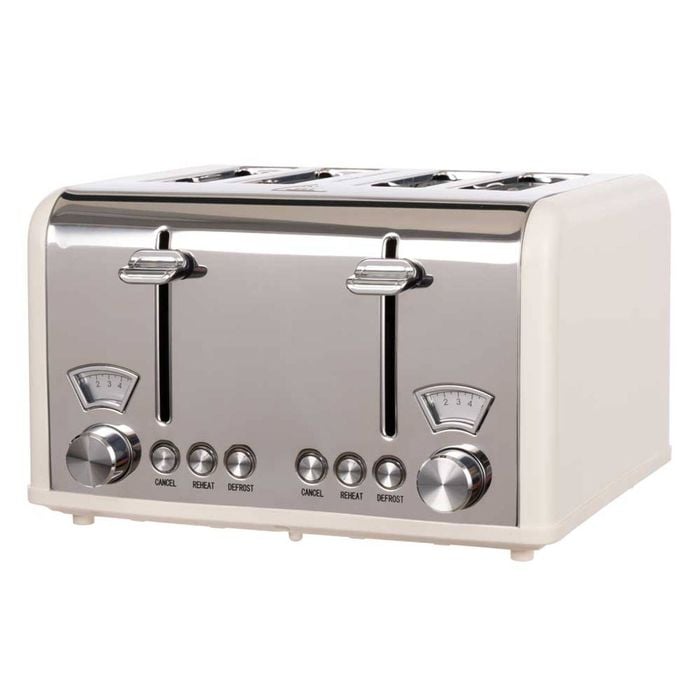 Davis & Waddell Newbury Vintage 4 Slice Toaster - Cream