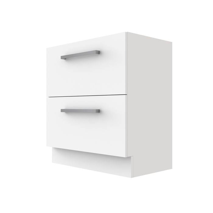 Stein 750 x 450 x 810mm White Select Floor Standing Vanity To Suit Handle