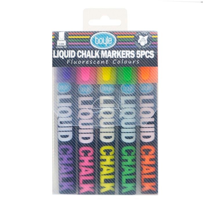 Boyle Liquid Chalk Markers - 5 Piece