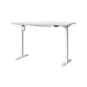 Oikiture Electric Standing Desk Single Motor 150m White Tabletop