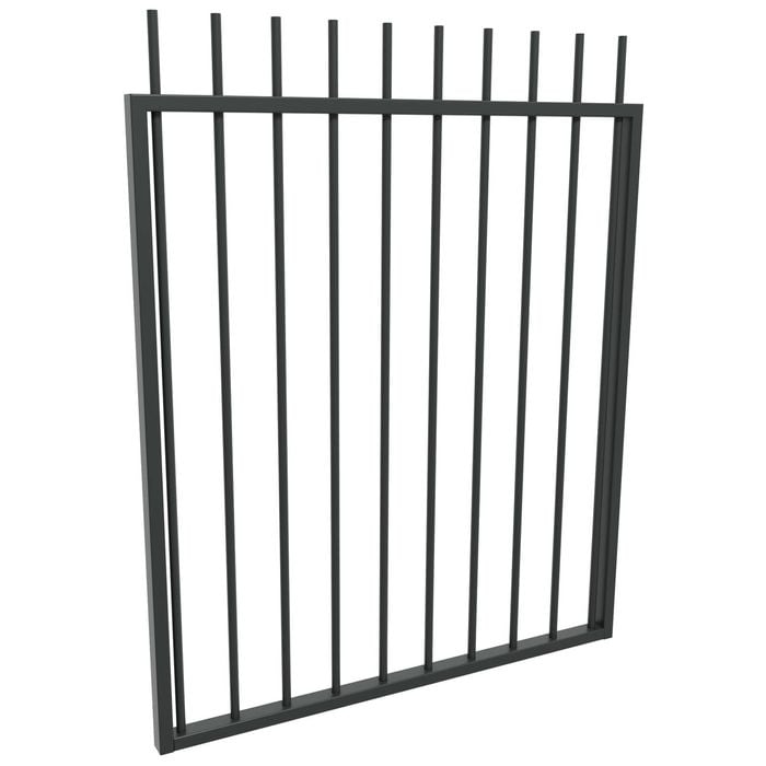 ProtectorAl 975 W x 1200mm H Monument Aluminium Picket Top Pool Gate