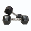 Morgan Rubber Hex Dumbbells - Pair [8kg]
