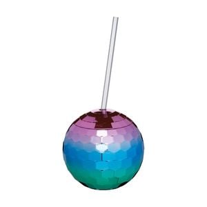 BarCraft Novelty Disco Ball Cocktail Drinking Cup Multicolour 560ml