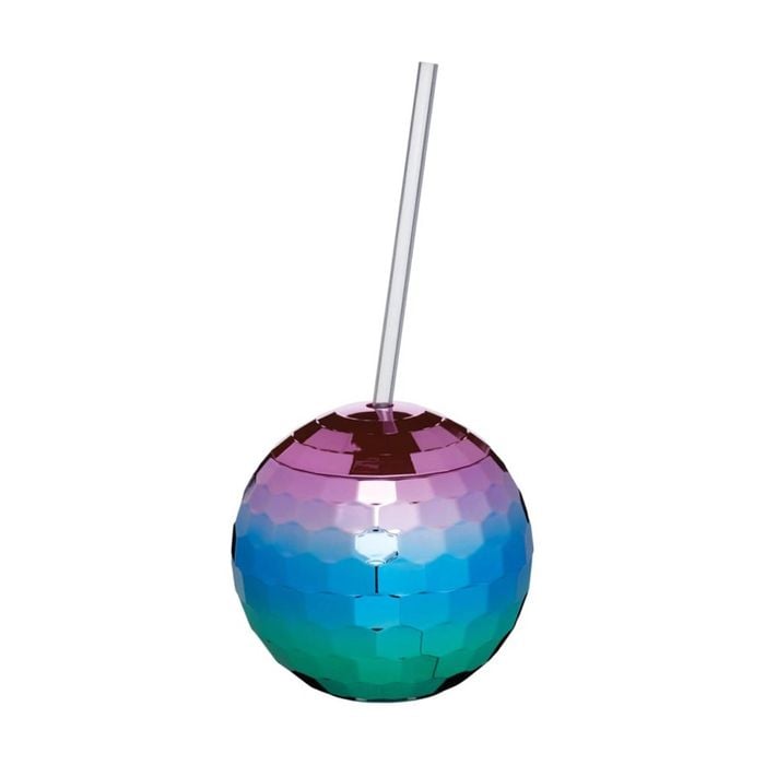 BarCraft Novelty Disco Ball Cocktail Drinking Cup Multicolour 560ml