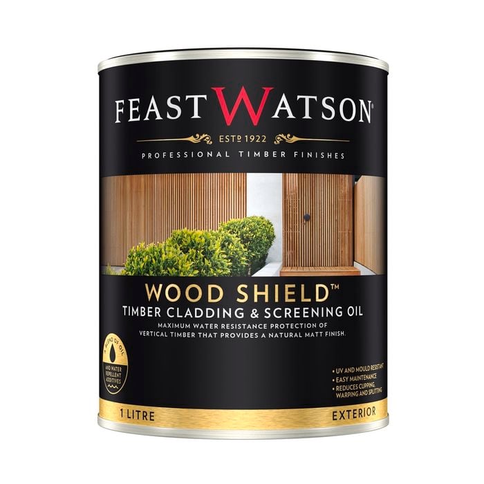 Feast Watson 1L Natural Wood Shield Timber Cladding And Screening Oil - 1L