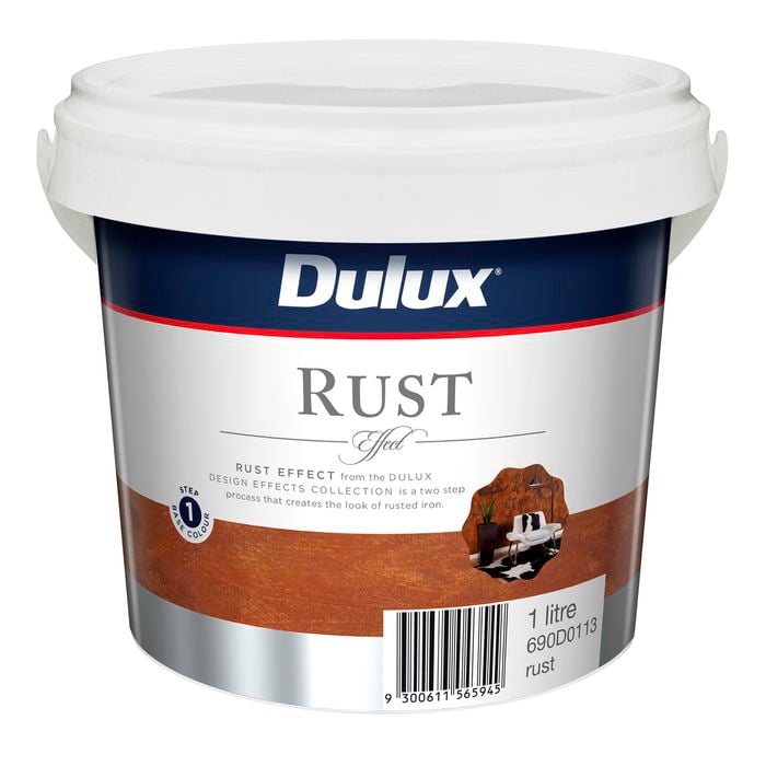 Dulux Design 1L Rust Effect Paint - Step 1