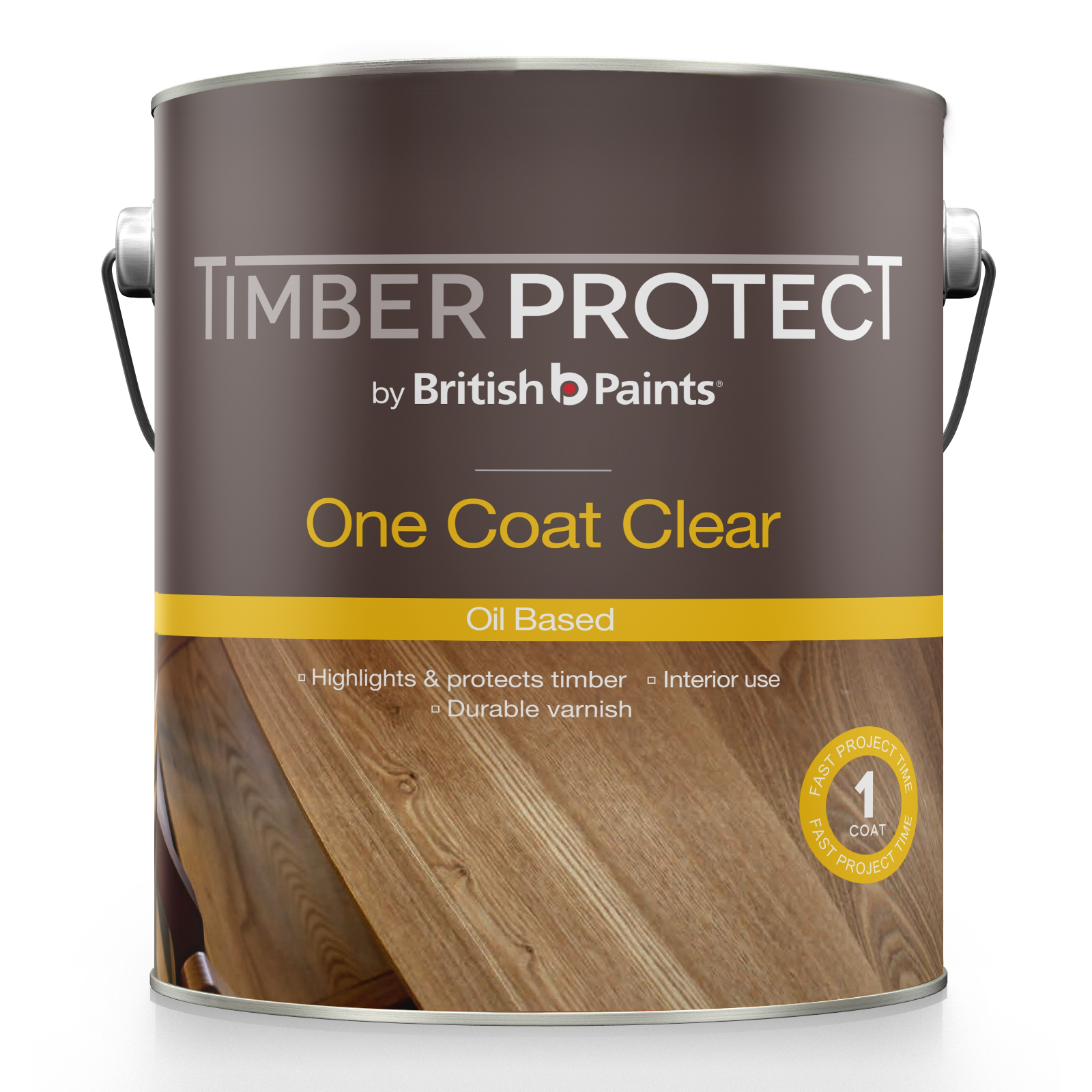 Timber Protect 4L Gloss One Coat Clear Oil Based Varnish