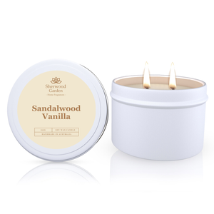 Sandalwood Vanilla Soy Candle Tin 165g