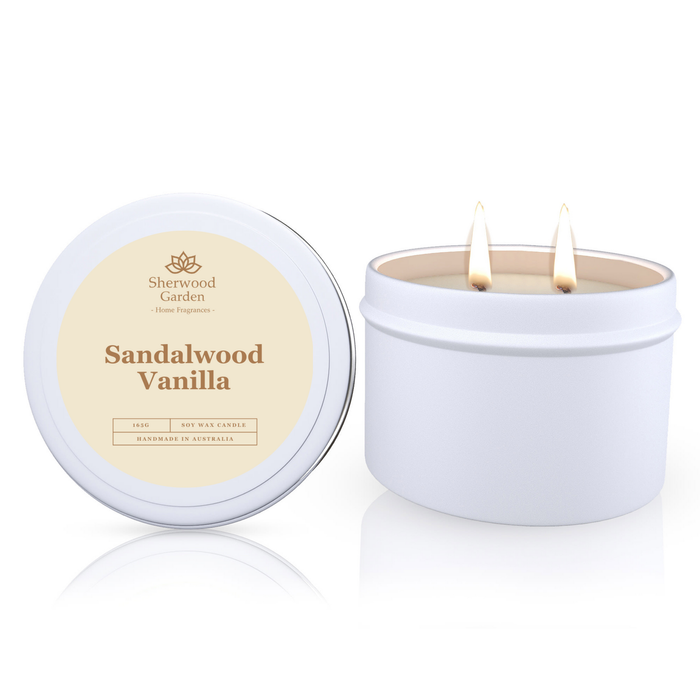 Sandalwood Vanilla Soy Candle Tin 165g