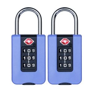 Syneco Purple TSA ABS Combination Padlock - 2 Pack