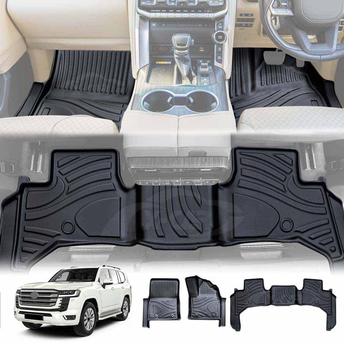 Toyota LANDCRUISER 300 Series 7 SEAT 2022 3D Boot Liner Mat – Automotive Restyling