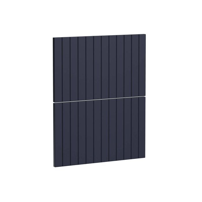 Kaboodle 600mm Berry Blue V-Groove 2 Drawer Panels