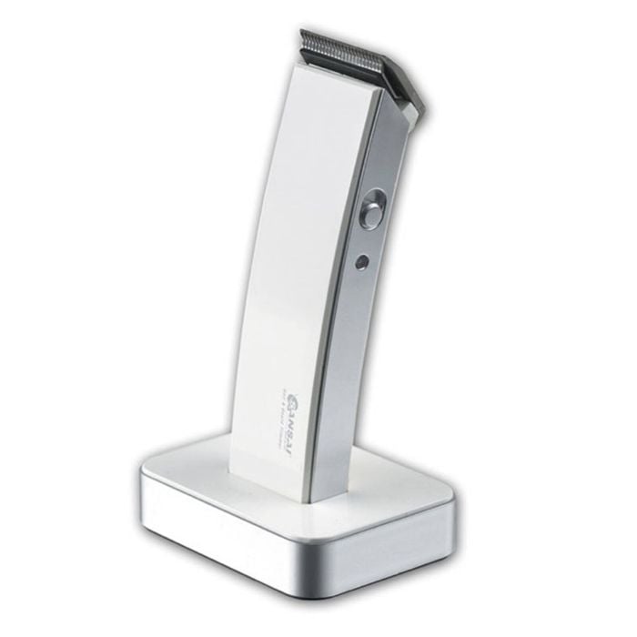 Sansai White Rechargeable Cordless Professional Hair/Beard Trimmer w/ Comb/Brush