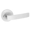 Gainsborough Satin Chrome G2 Series Round Rosettes Angular Privacy Leverset