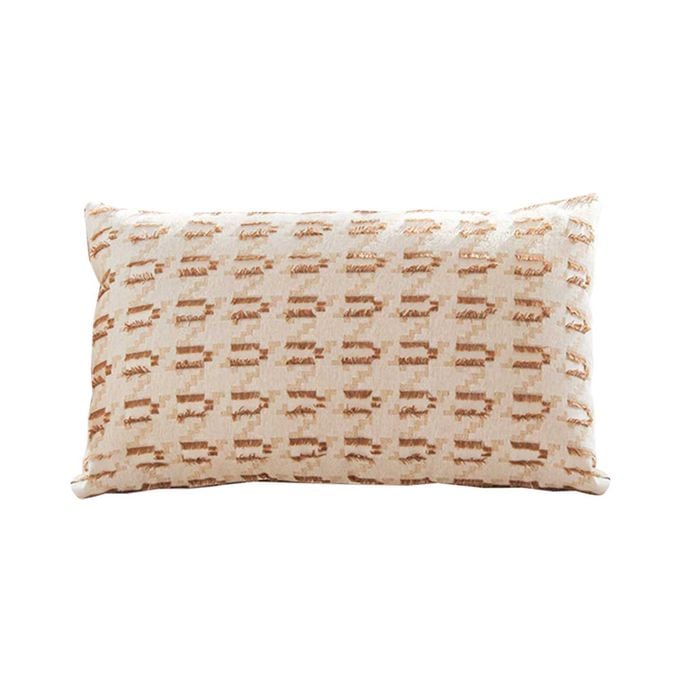 SOGA 35cm Geometric Embroidered Throw Pillow