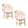 Soga 2x White Paw Cushion Lazy Sofa Plush Backseat Pillow Home Decor