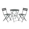 Marquee Black 3 Piece Steel Bistro Set