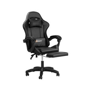 Oikiture Massage Gaming Office Chair Recliner Black