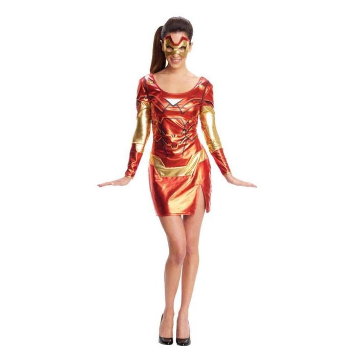 Iron Lady Rescue Superhero Halloween Costume for Adults, Extra Small
