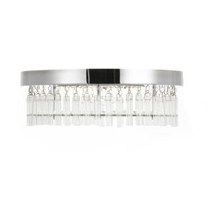 Telbix Chrome/Clear Andela Round Led Oyster