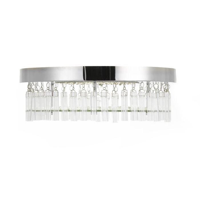 Telbix Chrome/Clear Andela Round Led Oyster