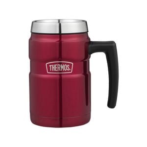 Thermos Stainless King S/steel Vacuum Insulated Camping Mug Red 470ml