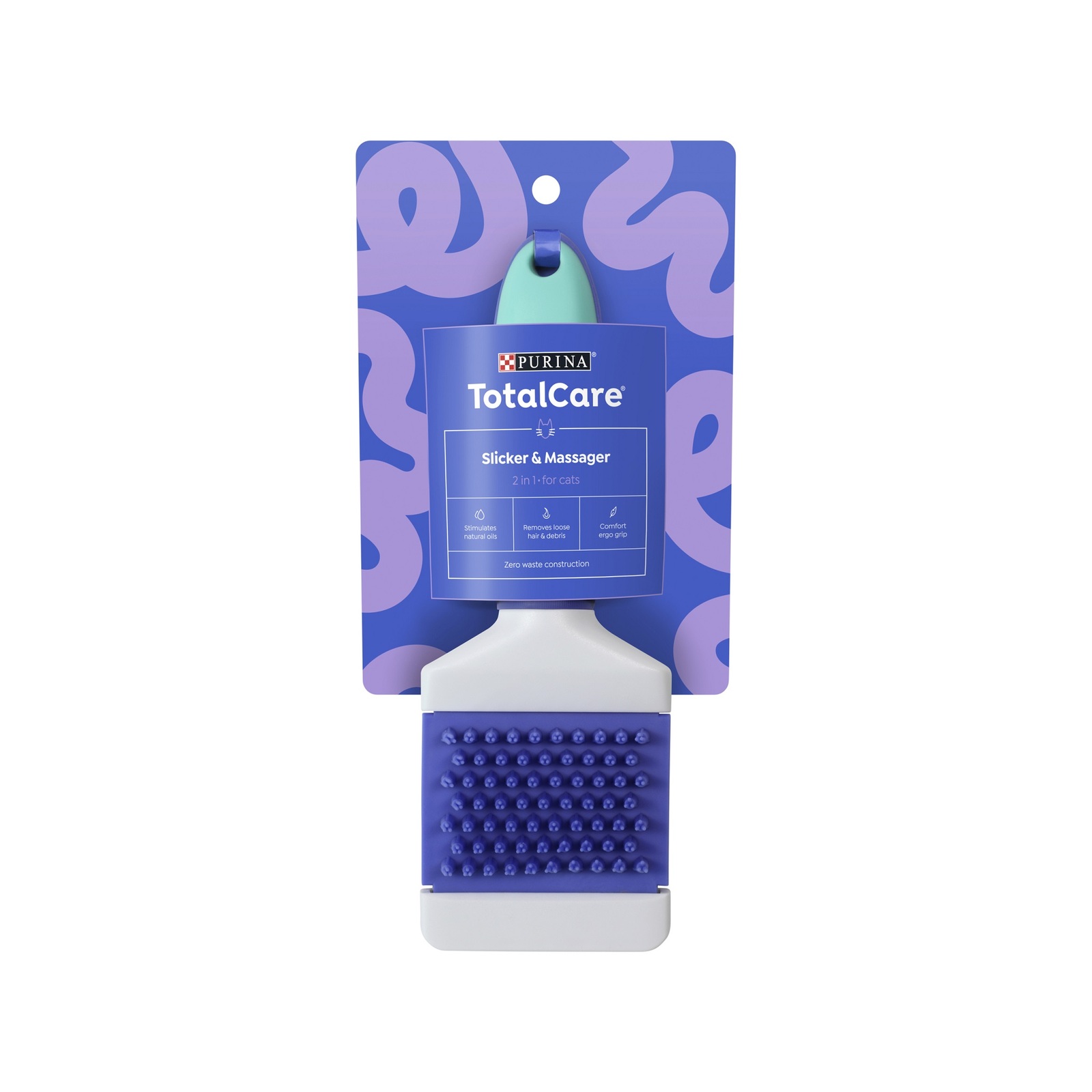 Total Care Slicker & Massager Brush for Cats