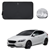 Front Windscreen Sun Shade for Volvo V40 2013 - 2019 - Standard 150 x 85 cm - Black