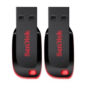 2PK Sandisk 16GB USB 2.0 Flash Drive Cruzer Blade Cz50 Secure