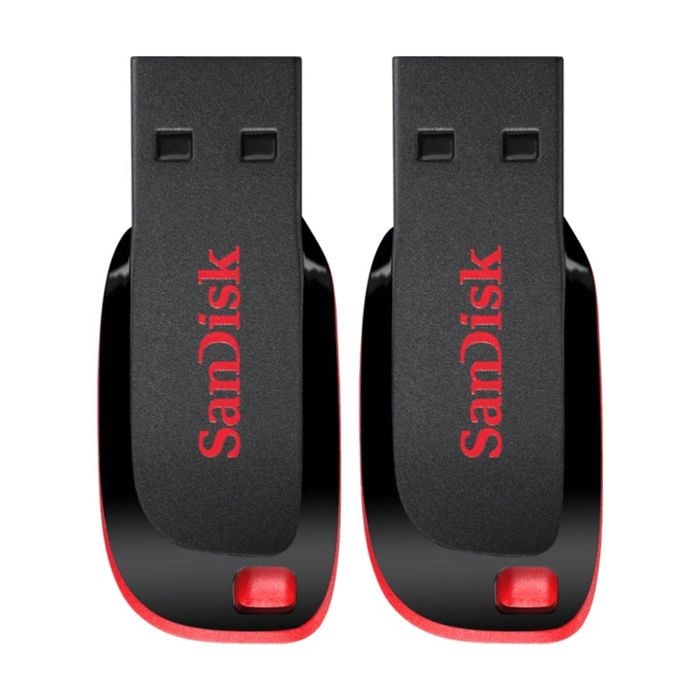 2PK Sandisk 16GB USB 2.0 Flash Drive Cruzer Blade Cz50 Secure