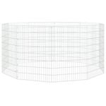Andala Pets Free Range Animal Enclosure 10-Panel 54x80 cm Galvanised Iron